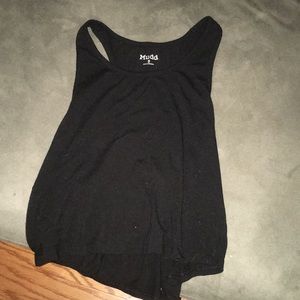 BLACK CROPPED TANKTOP